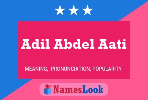 ملصق اسم Adil Abdel Aati