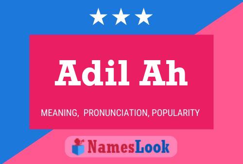 ملصق اسم Adil Ah