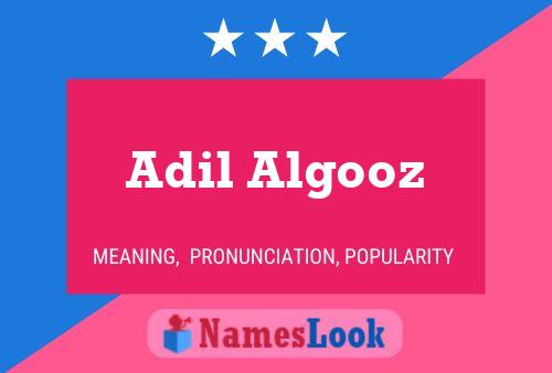 ملصق اسم Adil Algooz