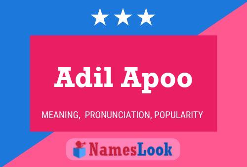 ملصق اسم Adil Apoo