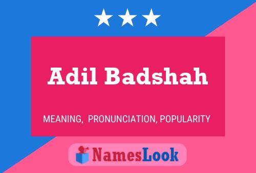 ملصق اسم Adil Badshah