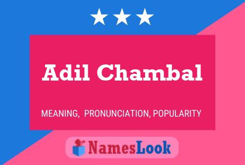 ملصق اسم Adil Chambal