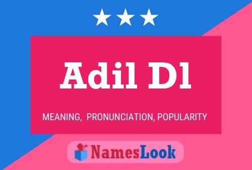 ملصق اسم Adil Dl