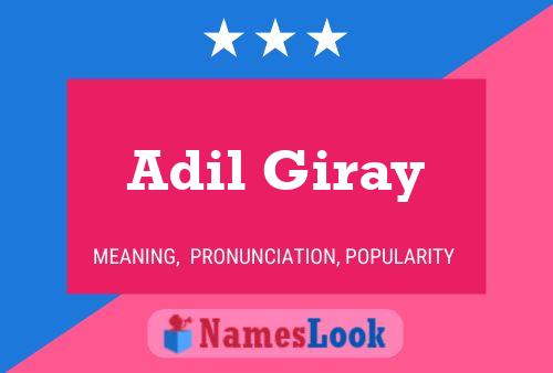 ملصق اسم Adil Giray