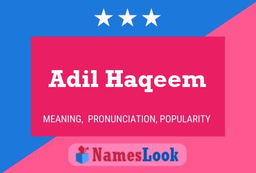 ملصق اسم Adil Haqeem