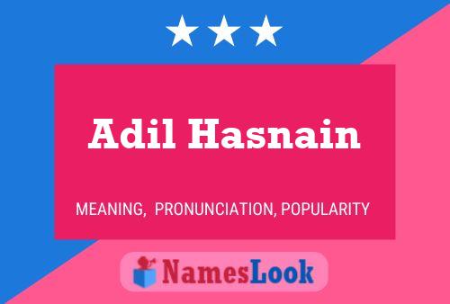 ملصق اسم Adil Hasnain