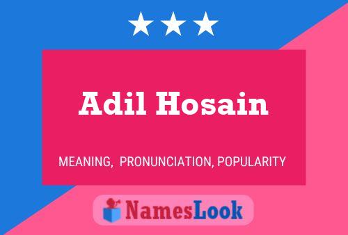 ملصق اسم Adil Hosain