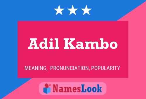 ملصق اسم Adil Kambo