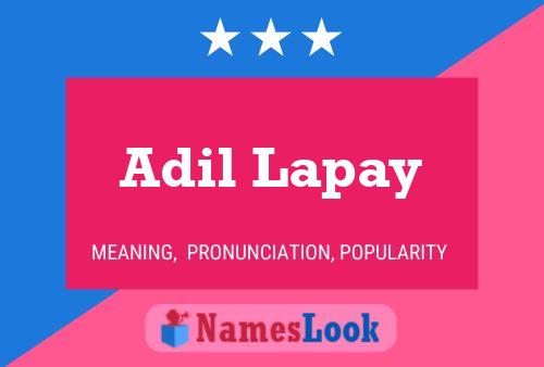 ملصق اسم Adil Lapay