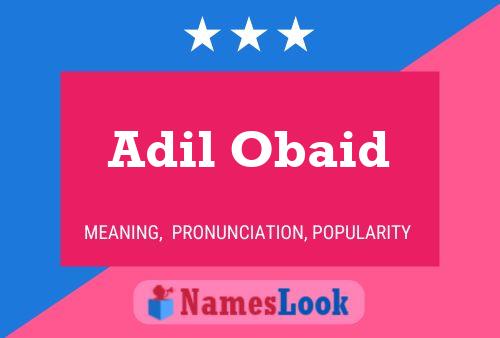 ملصق اسم Adil Obaid