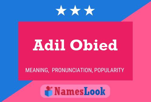 ملصق اسم Adil Obied