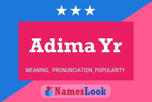 ملصق اسم Adima Yr