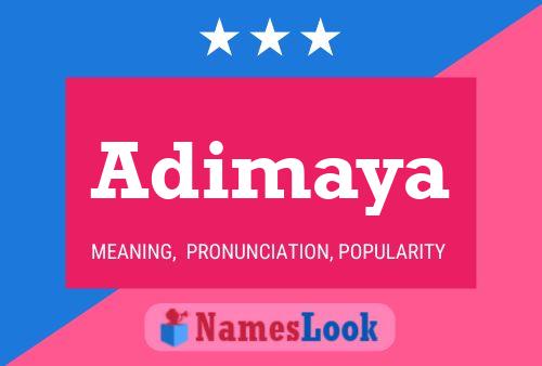 ملصق اسم Adimaya