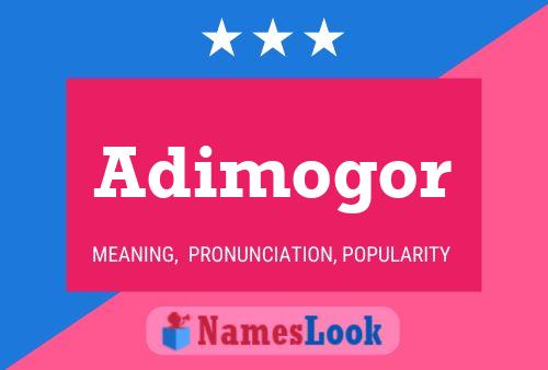 ملصق اسم Adimogor