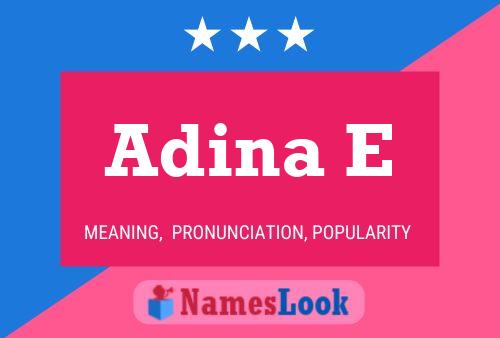 ملصق اسم Adina E