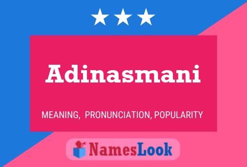 ملصق اسم Adinasmani