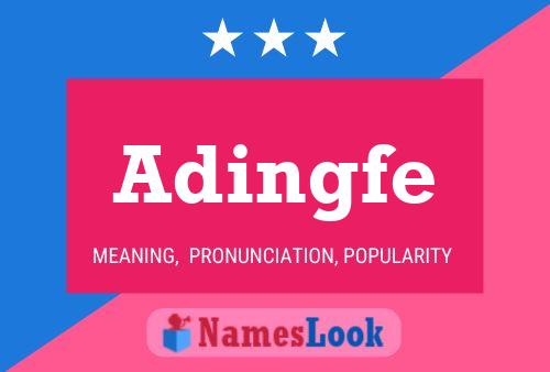 ملصق اسم Adingfe