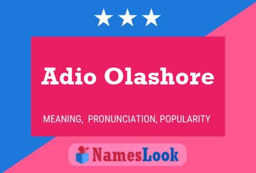 ملصق اسم Adio Olashore