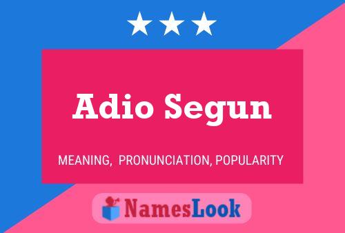 ملصق اسم Adio Segun