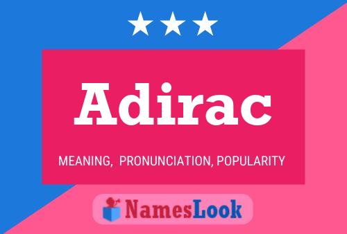 ملصق اسم Adirac