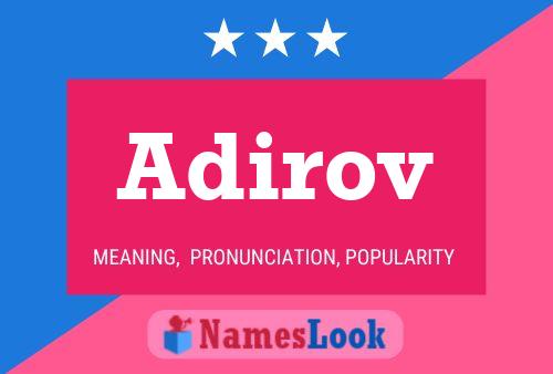 ملصق اسم Adirov