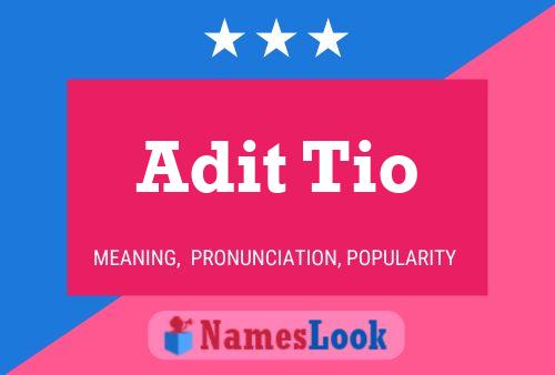 ملصق اسم Adit Tio