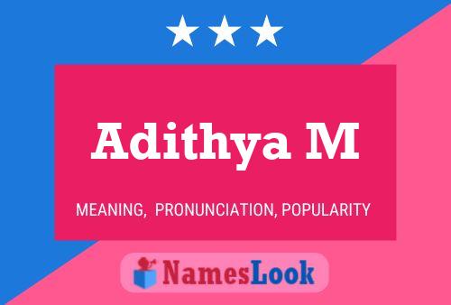 ملصق اسم Adithya M