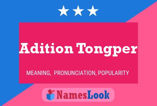 ملصق اسم Adition Tongper