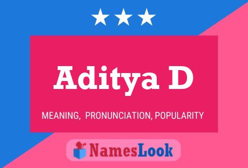 ملصق اسم Aditya D