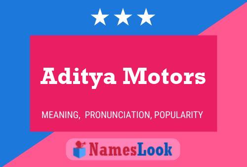 ملصق اسم Aditya Motors