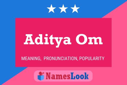 ملصق اسم Aditya Om