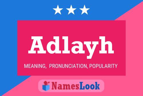 ملصق اسم Adlayh