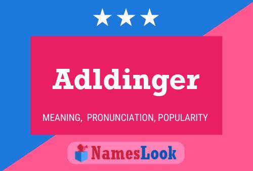 ملصق اسم Adldinger