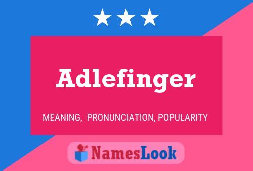 ملصق اسم Adlefinger