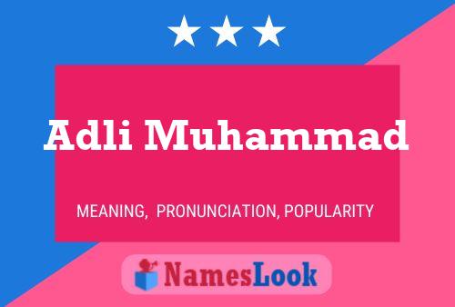 ملصق اسم Adli Muhammad