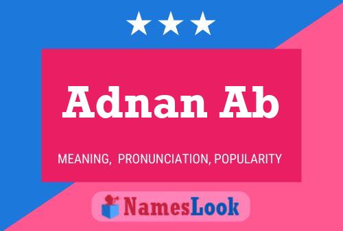 ملصق اسم Adnan Ab