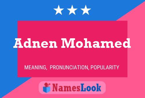 ملصق اسم Adnen Mohamed