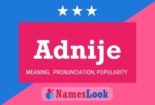 ملصق اسم Adnije