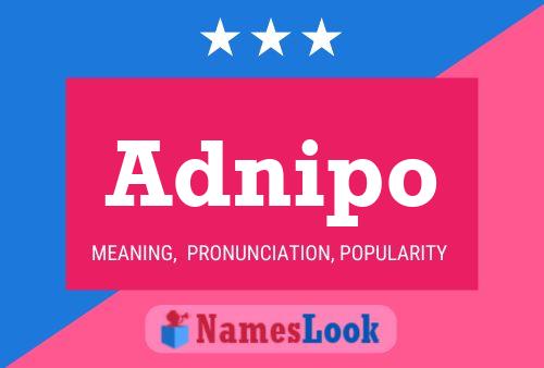 ملصق اسم Adnipo