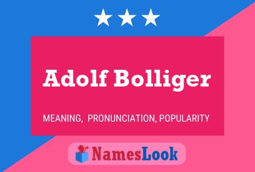 ملصق اسم Adolf Bolliger