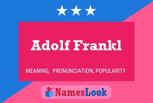 ملصق اسم Adolf Frankl