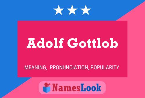 ملصق اسم Adolf Gottlob