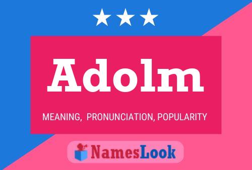 ملصق اسم Adolm