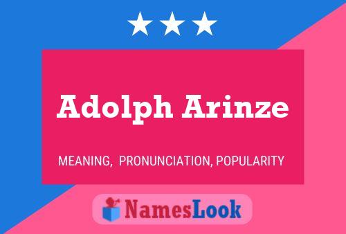 ملصق اسم Adolph Arinze