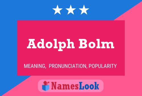 ملصق اسم Adolph Bolm