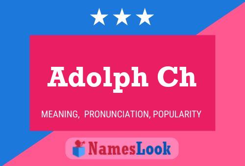 ملصق اسم Adolph Ch