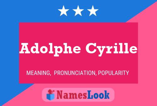 ملصق اسم Adolphe Cyrille