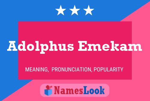 ملصق اسم Adolphus Emekam