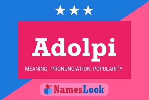 ملصق اسم Adolpi