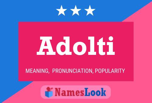 ملصق اسم Adolti